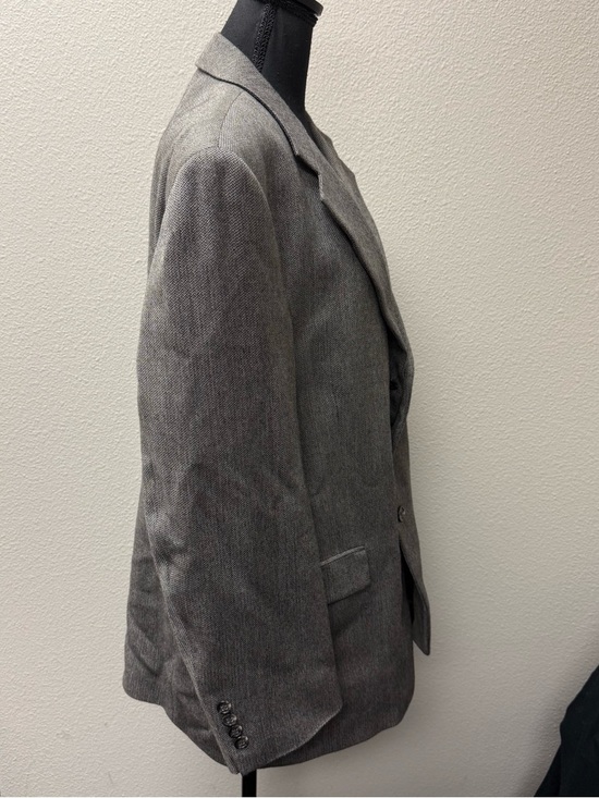 Stafford Executive Gray Blazer 44S Wool Blend Sport Coat Classic Mens - Picture 8 of 13